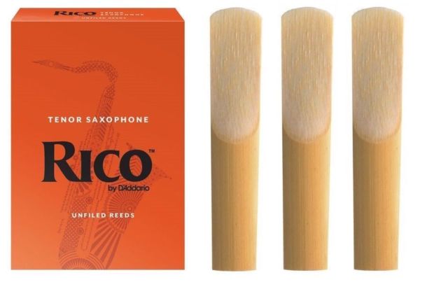 Rico 'Orange Box' single Tenor sax reed x 3