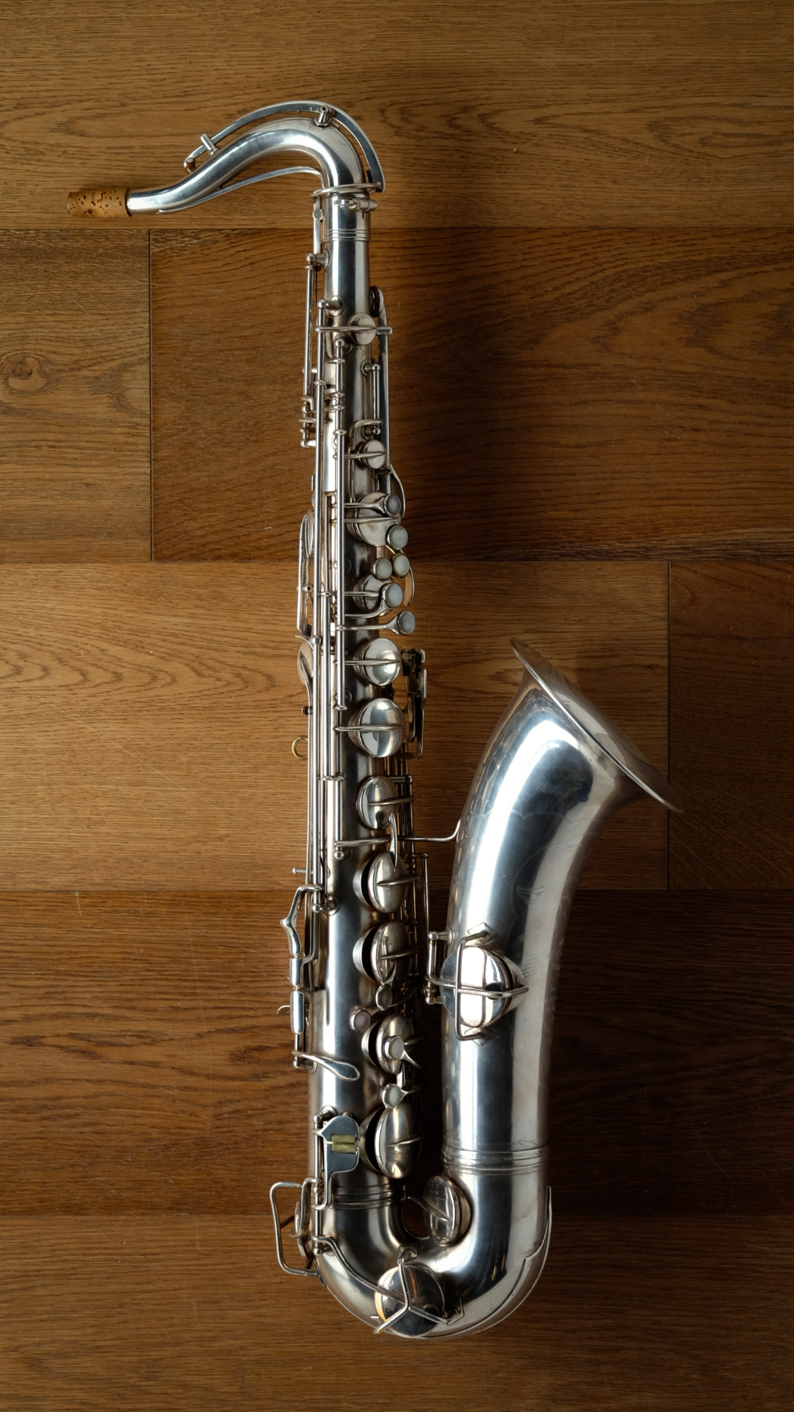 (used) Conn Transitional Silver Plated tenor sax circa.1927 