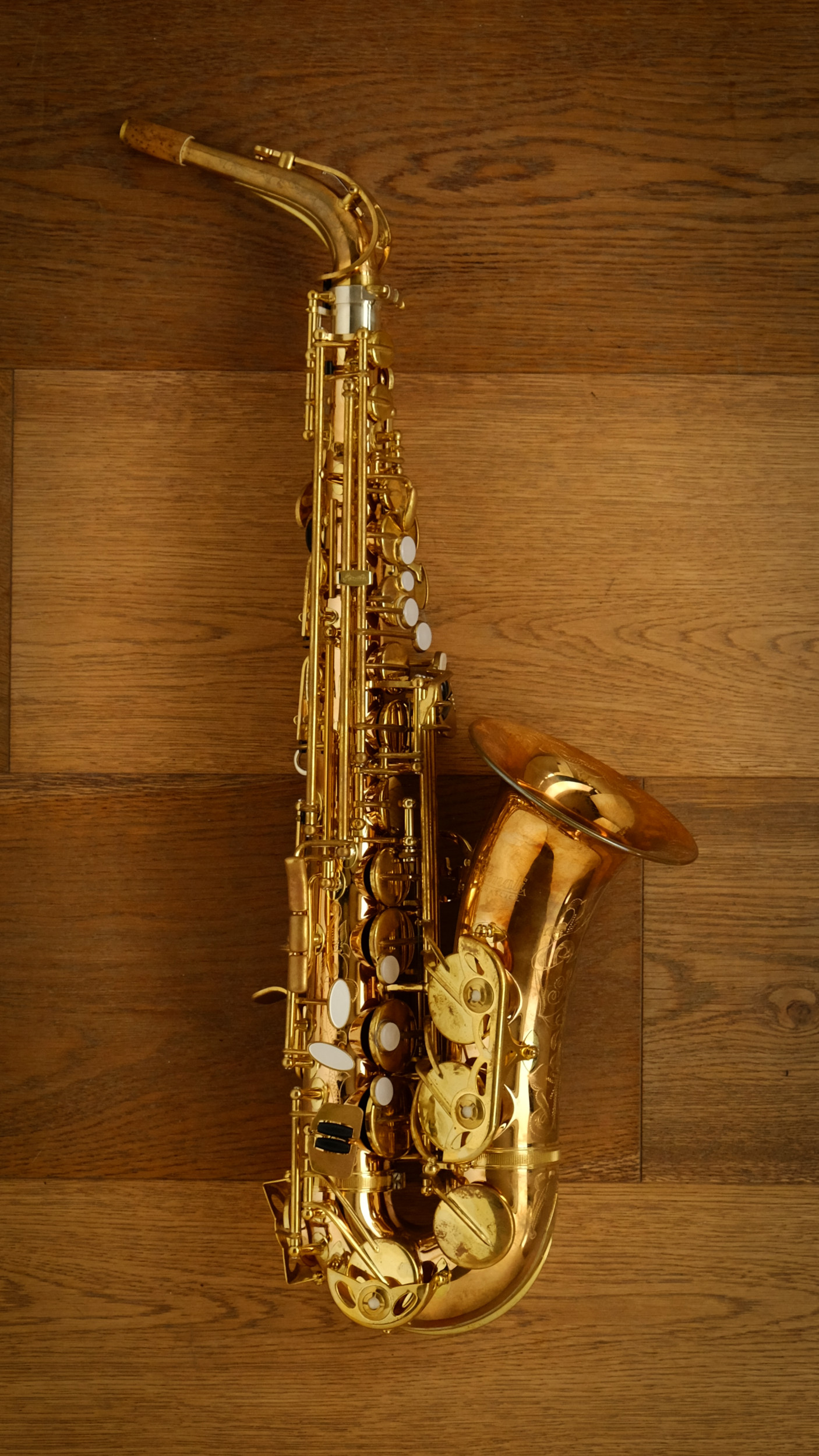 (Used) Amati 83 solid bronze unlacquered Alto Sax