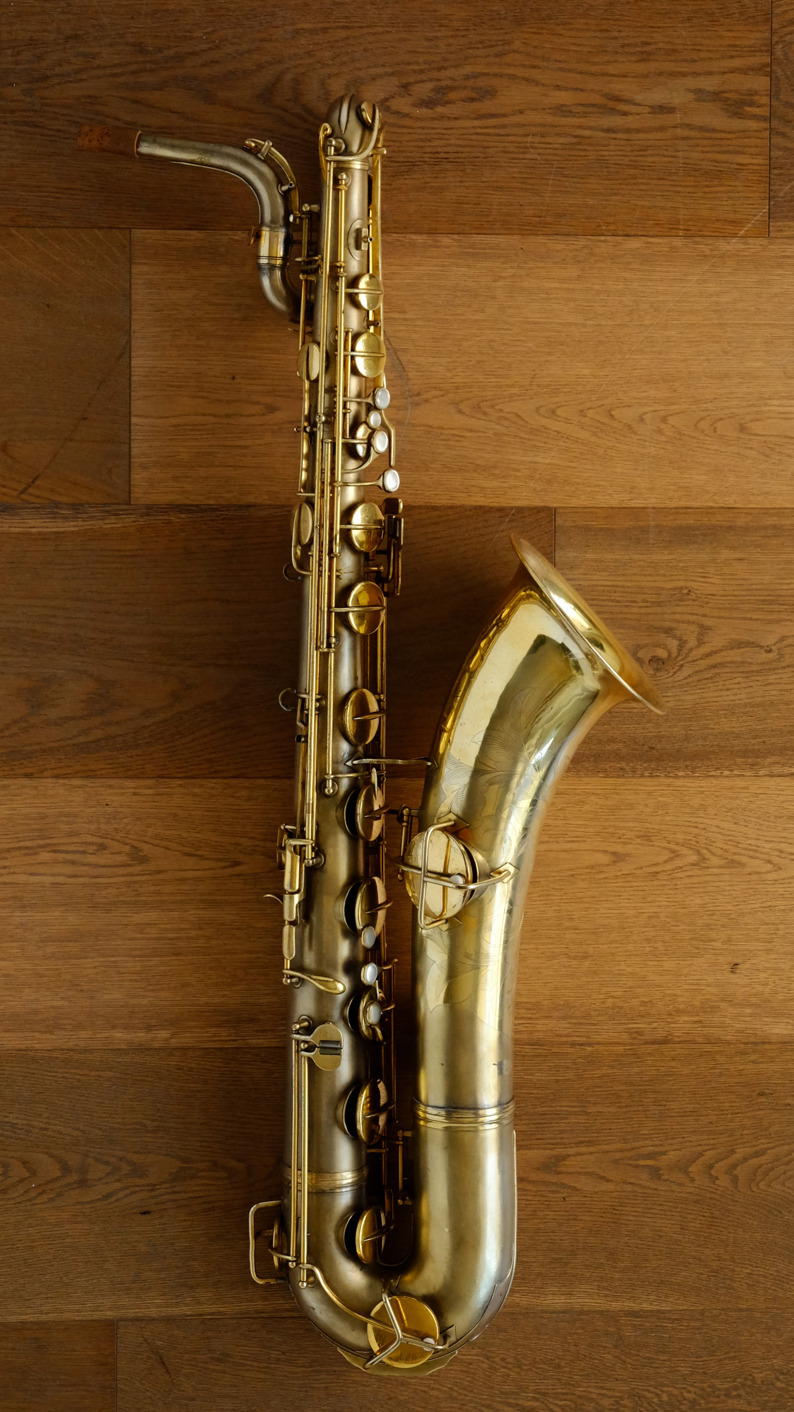(Used) Conn Crossbar New Wonder II Gold Plated Baritone Saxophone 189***